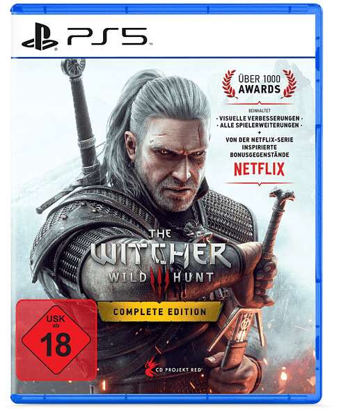 The Witcher 3: Wild Hunt Complete Edition (PS5) für 21,98€ inkl. VSK bzw. 16,99€ bei Abholung (Metascore 94 | Spielzeit 56-187h)
