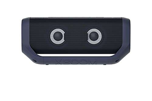LG XBOOM Go PN7, MERIDIAN | tragbarer Bluetooth-Lautsprecher Technologie (IPX5-Spritzwasserschutz, 24 mydealz schwarz Std. Akkulaufzeit) mit