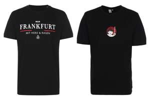 Zwei verschiedene Eintracht Frankfurt T-Shirts für je 21,95€ | S - 3XL | 100% Baumwolle | z.B. BOLZR X OUTFITTER FRANKFURT T-SHIRT