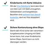 DKB Kinderkonto 25€ Bonus für kostenloses u18-Girokonto mit Visa-Debitkarte