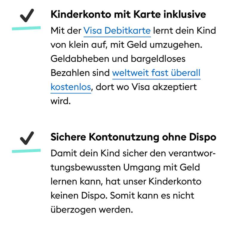 DKB Kinderkonto 25€ Bonus für kostenloses u18-Girokonto mit Visa-Debitkarte