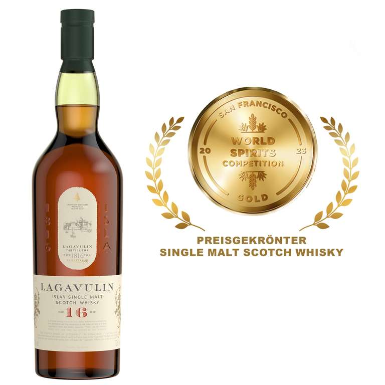(prime Spar-Abo) Lagavulin 16 Jahre Single Malt Scotch Whisky (59,41 mit 5 Abos)