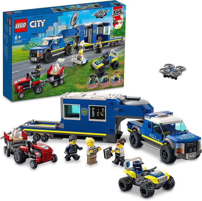 LEGO 60315 City Mobile Polizei-Einsatzzentrale Spielzeug mit Polizeiauto [AMAZON PRIME]
