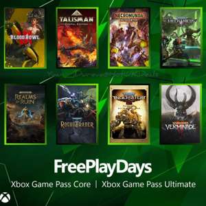 Xbox Free Play Days – Blood Bowl 3, Talisman, Necromunda: Underhive Wars, + 5 Warhammer Spiele (Vermintide 2, Mechanicus, Rogue Trader, ...)
