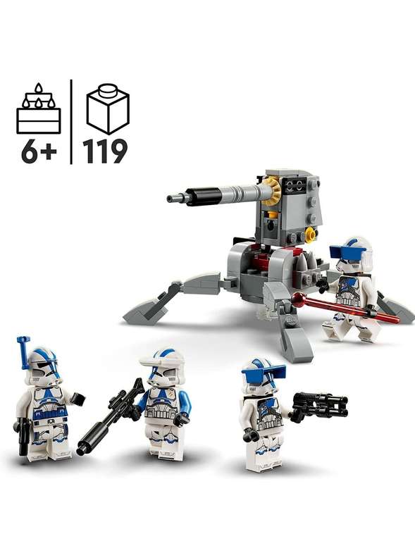 LEGO 75345 Star Wars 501st Clone Troopers Battle Pack Set, Globus Supermarkt