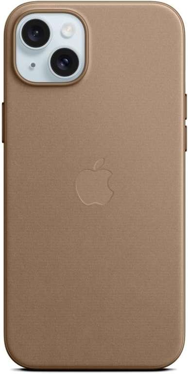 [Prime] Apple iPhone 15 Plus Feingewebe Case mit MagSafe in Immergrün (25,48€) oder Taupe (25,71€)
