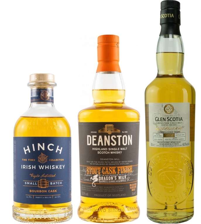 Whisky-Übersicht 196: Oster-Sale bei Whiskyzone, z.B. Hinch Small Batch für 16,85€, Deanston Stout Cask Finish für 43,85€ inkl. Versand