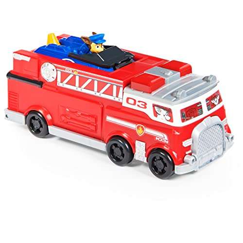 (Prime) PAW PATROL True Metal Team Fahrzeuge 2er Set mit Feuerwehrwagen und Chase im Polizeiauto