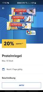 Lidl Protein Riegel | 50% Proteinanteil | 20% Rabatt | Max. 10 stück