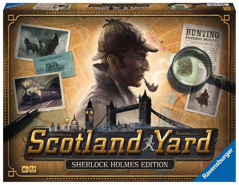 Scotland Yard: Sherlock Holmes Edition [bol.de] Brettspiel für 2 bis 6 Detektive ab 10 Jahren