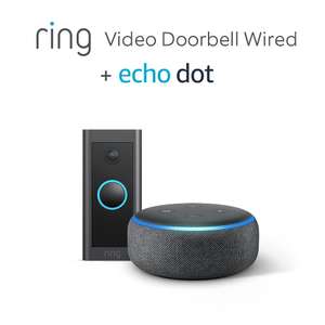 Ring Video Doorbell Wired + Echo Dot (3. Gen.) [Media Markt Abholung]