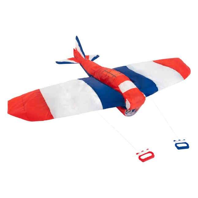Orao Kinder Lenkdrachen 3D Flugzeug/Plane 170 mit zwei Lenkgriffen, Spannweite: 156 cm