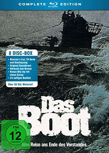 Das Boot - Complete Edition, 5 x Blu-ray (Kinofassung, Director`s Cut, TV.Serie) - 3x Audio CD (Hörbuch, Soundtrack) (Prime)