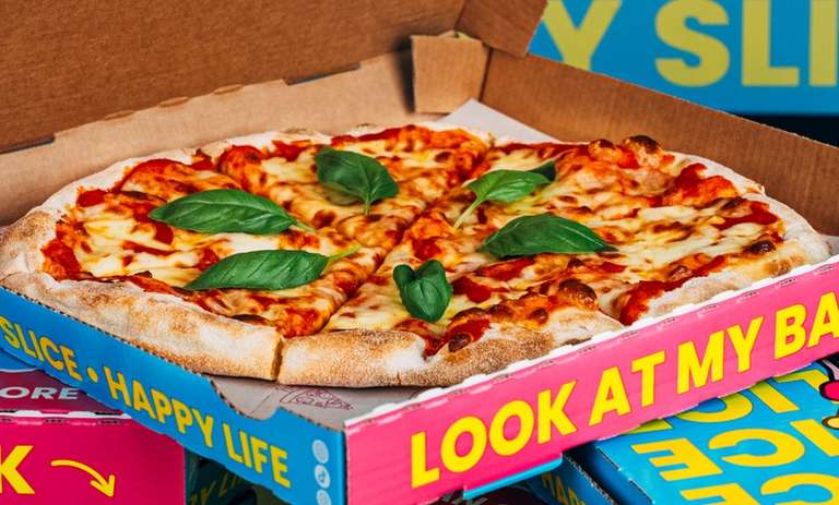 50% Rabattgutscheine bei Happy Slice Pizza für 1€ über Groupon (Getränke ausgenommen; max. 20 Pizzen, 1x pro Person)