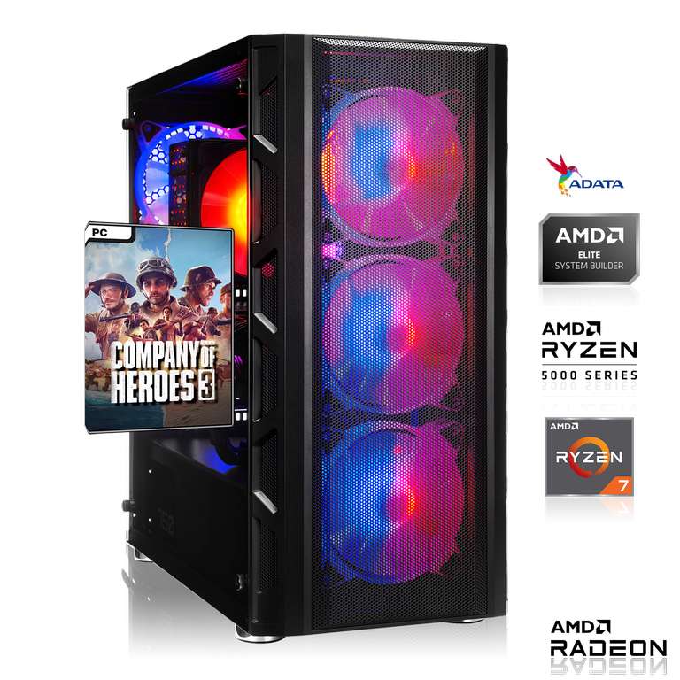 GAMING PC | AMD Ryzen 7 5800X 8x3.80GHz | 16GB DDR4 | RX 7900 XT 20GB | 1000GB M.2 SSD