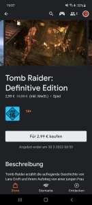 Tomb Raider - Definitive Edition für Stadia
