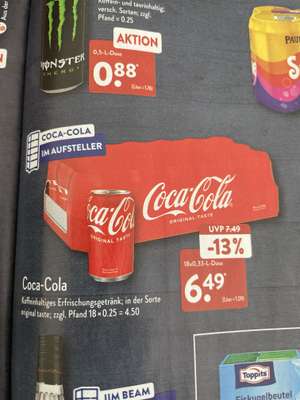 [ALDI Nord] Coca-Cola 18x0,33l