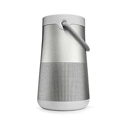 Bose SoundLink Revolve+ (Serie II) Bluetooth speaker – Tragbarer, wasserabweisender kabelloser Lautsprecher mit langer Akkulaufzeit, Silber