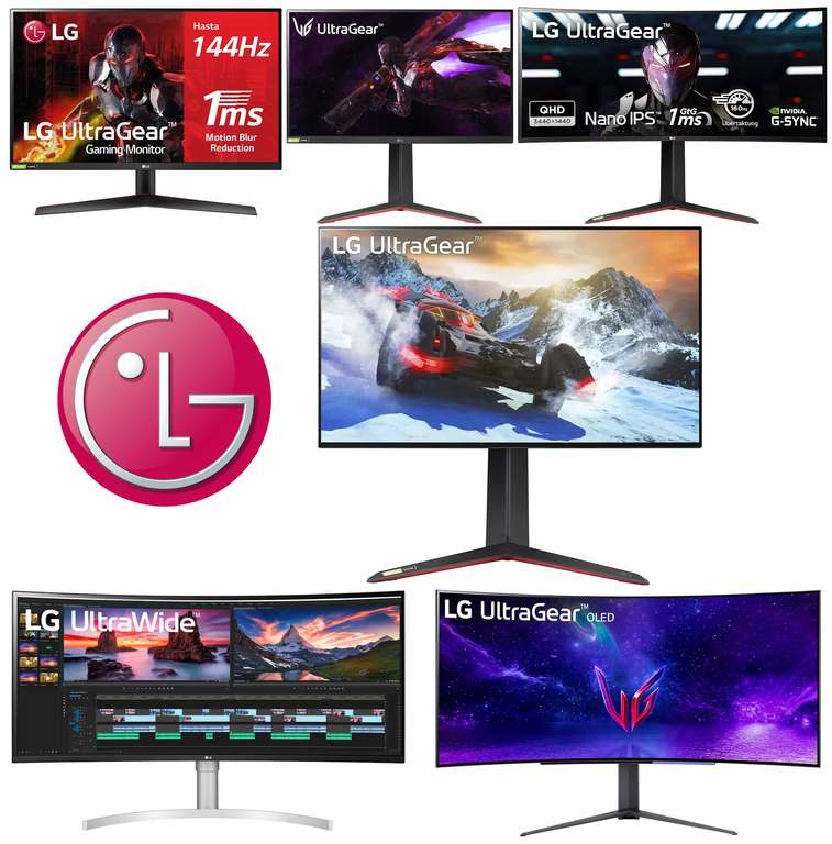 Neukunden] LG Gaming-Monitore: 27GP95RP-B 34GN850P-B mydealz | | | 32GP850-B 27GP850P-B UltraGear | | 45GR95QE-B | 27GN800P-B OLED | 38WN95CP-W