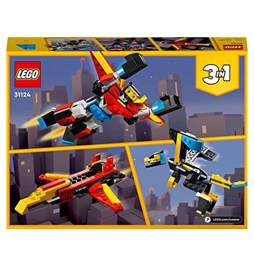 LEGO 31124 Creator 3-in-1 Super-Mech Roboter / Drachenfigur / Flugzeug für 6,45€ (Prime)