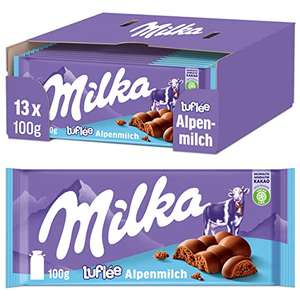Milka Luflée Tafel 13 x 100g, Zarte Schokoladentafel aus luftiger Alpenmilch/ 0,79€ Pro Tafel (Prime + Sparabo)
