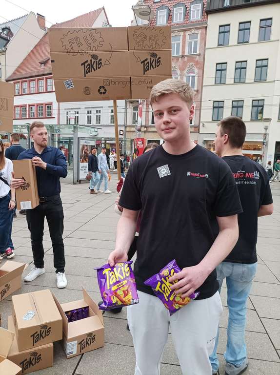 Takis gratis in Erfurt am Anger