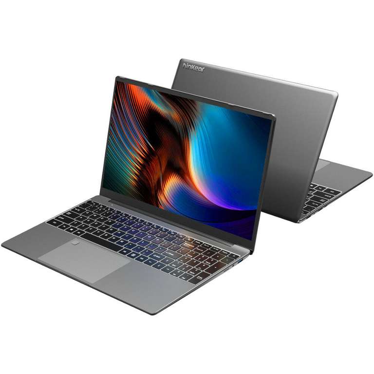 Ninkear A15 Plus 15,6 Zoll Laptop AMD Ryzen 7 5700U Octa Core 32GB RAM 1TB SSD 69,30 Wh Akku Windows 11 QWERTY-Tastatur Silber