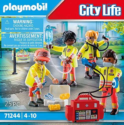 [Prime] PLAYMOBIL City Life 71244 Rettungsteam, Spielzeug für Kinder ab 4 Jahren