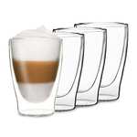 [Prime] DUOS Latte Macchiato Gläser Set 4x310ml, Doppelwandige Gläser