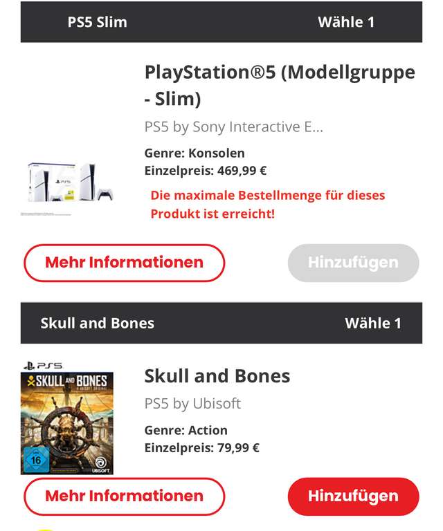 PS5 Playstation 5 Slim Konsole Disk Edition 1TB mit Skull and Bones