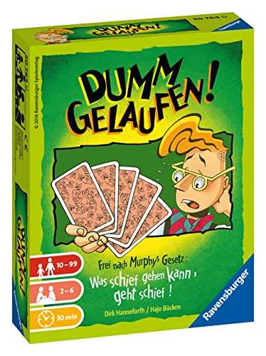 prime - Ravensburger 20764 – Dumm gelaufen! Kartenspiel (für 2-6 Spieler ) - Alte Version