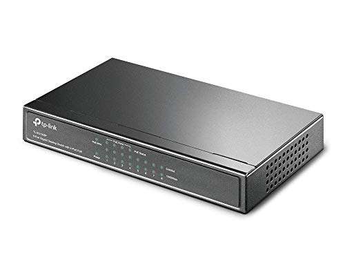 [Amazon Prime] TP-LINK TL-SG1008P 8x Port Desktop 4xPoE 1 GBit/s PoE-Funktion 8xGbE, 4 davon mit PoE-Unterstützung, Plug & Play, Metallgeh.