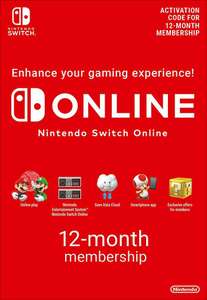 [Eneba] 12 Monate Nintendo Switch Online Mitgliedschaft