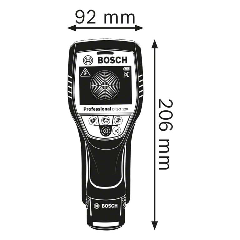 Bosch Professional Ortungsgerät D-tect 120, 1 x Akku, Ladegerät, L-BOXX Amazon PRIME