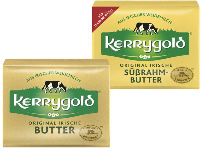 Kerrygold Original Irische Butter oder Süßrahmbutter für je 1,49€ / ab 03.04. bei Lidl, REWE, Edeka