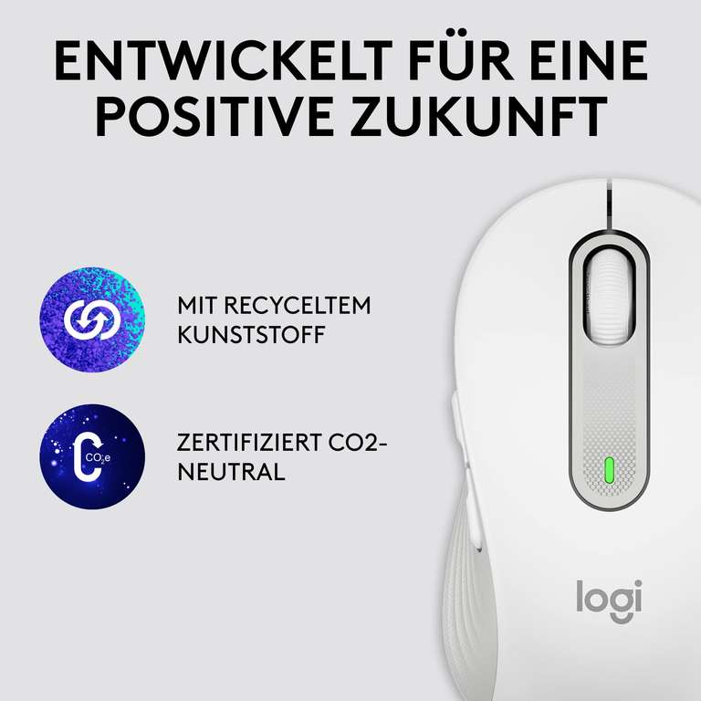 [Amazon] Logitech Signature M650 L Kabellose Maus weiß, Logi Bolt, Bluetooth