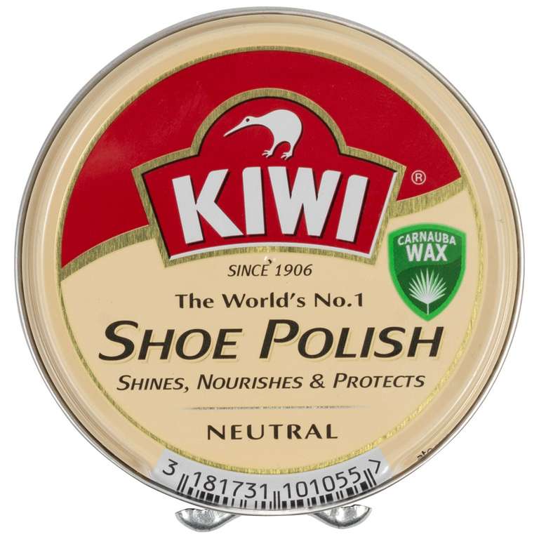 2 x KIWI Shoe Polish Schuhcreme neutral 50ml