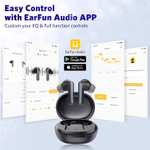 EarFun Air S TWS In-Ears (ANC, BT 5.2, AAC, aptX, Multipoint, 5/30h Akku, USB-C & Qi, App mit Equalizer, IPX5)