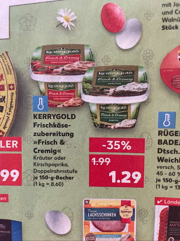 Mit Cashback 0,79€ möglich Kerrygold Frischkäsezubereitung (Kaufland)