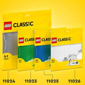 [Prime] LEGO Bauplatte Classic 11026 Weiße (5,45€) / 11025 Blaue (6,29€) / 11023 Grüne (6,30€) / 11024 Grundplatte Grau (9,24€)