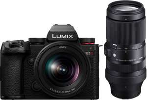 Panasonic Lumix S5 II Systemkamera + Lumix S Ultra 20-60mm F3.5-5.6 Objektiv + Sigma 100-400mm F5-6.3 DG DN OS Contemporary Objektiv