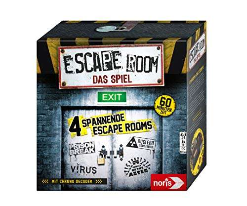 Escape Room Mega Pack inkl. 8 Fällen, Chrono Decoder & Virtual Reality Brille, 2-5 Spieler ab 16 Jahren