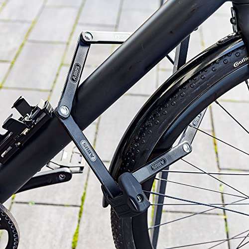 ABUS Faltschloss Bordo 6000K mit SH-Schlosshalter - Fahrradschloss mit XPlus Zylinder, Level 10, Länge 120 cm