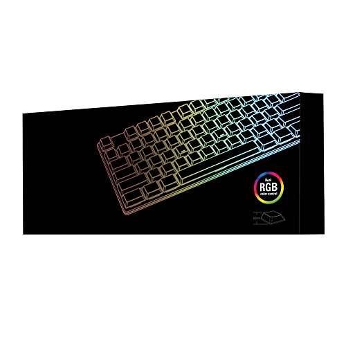 Sharkoon PureWriter RGB-Beleuchtung TKL Mechanische Low Profile-Tastatur DE-Layout (Red/Blue)