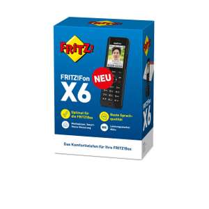 AVM FRITZ!Fon X6 Weiß & Schwarz DECT-Komforttelefon [MM/Saturn/Amazon/Euronics]