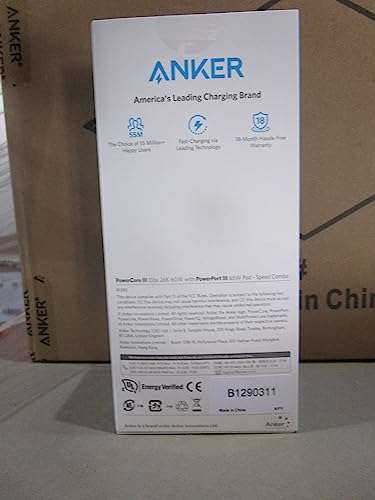 Bestpreis: SET: Powerbank ANKER PowerCore III Elite 25600 60W (für Notebooks) + Schnelladegerät ANKER Power Delivery