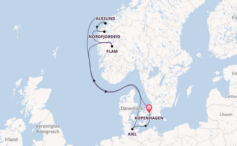 Kreuzfahrt: Oktober 2024, MSC Euribia, 7 Nächte, ab/bis Kopenhagen, 340€ pP