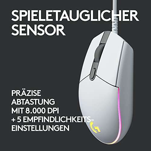 (Prime) Logitech G203 Gaming-Maus mit anpassbarer LIGHTSYNC RGB-Beleuchtung