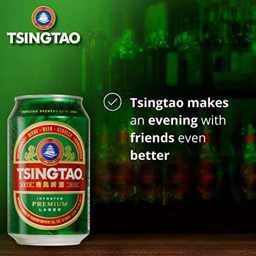TSINGTAO - Bier 4,7% 24er Pack (24 X 330 ml) - Pfandfehler