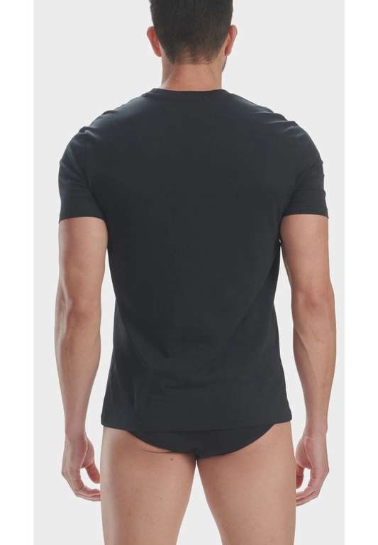 3er-Pack adidas Active Flex Cotton Shirt, Baumwolle für Herren | schwarz oder weiß, Kurzarm Shirt / Unterhemd